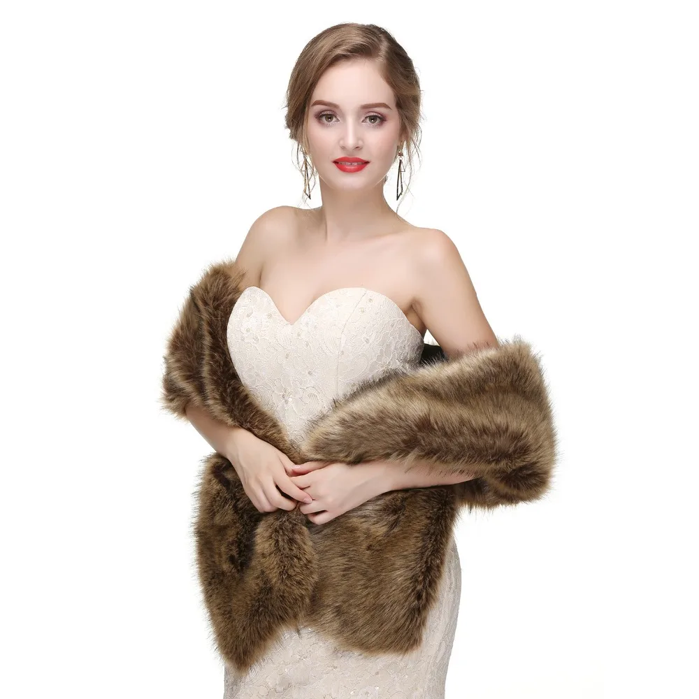 Женское свадебное пальто Forevergracedress элегантное мягкое болеро из искусственного
