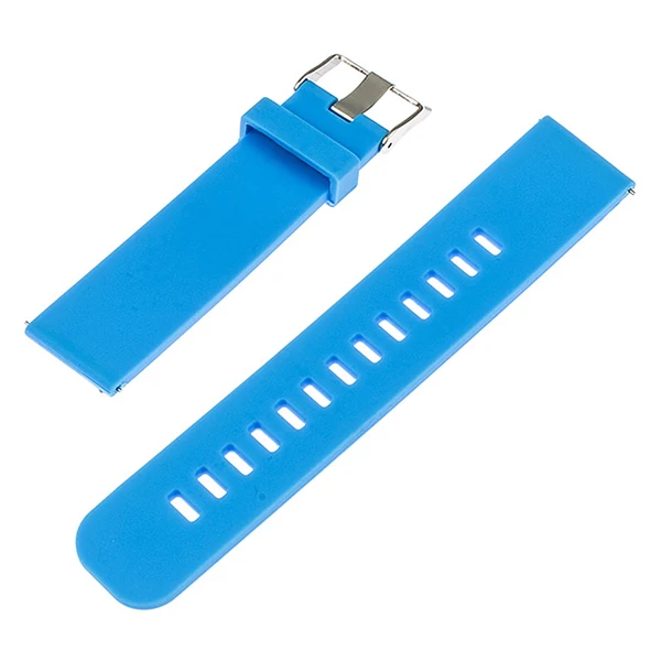 Light Blue Силиконовый резиновый ремешок для часов 17 мм 18 мм 19 мм 20 мм 21 мм 22 м для жака Лемана быстроразъемный ремешок для часов Ремешок браслет на запястье - Цвет ремешка: Light Blue