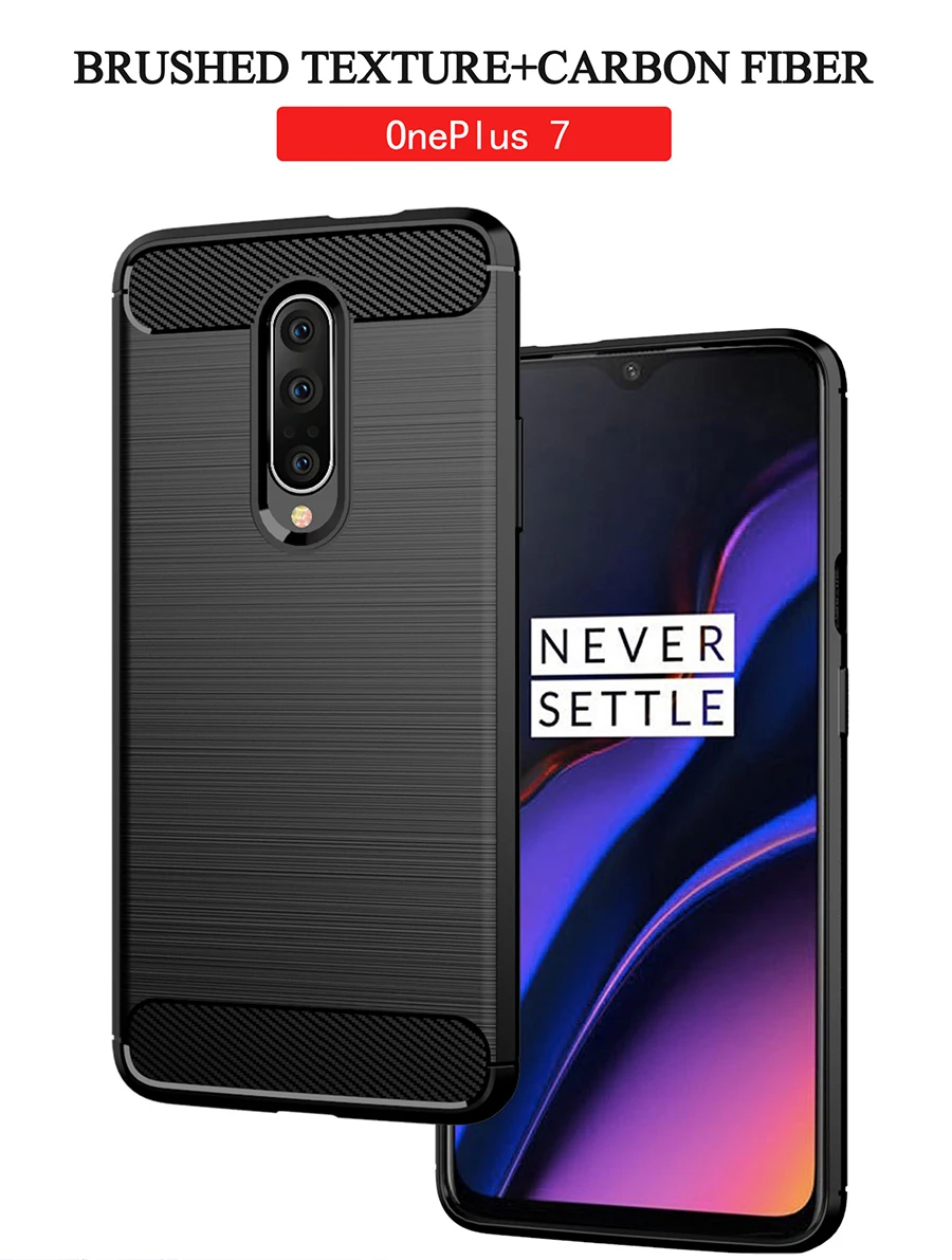 Для Oneplus 7 Pro Чехол для One plus 7 7Pro 6 6 T 5 5 T 3 задняя крышка из углеродного волокна для OnePlus 7 Pro Мягкий защитный чехол из ТПУ