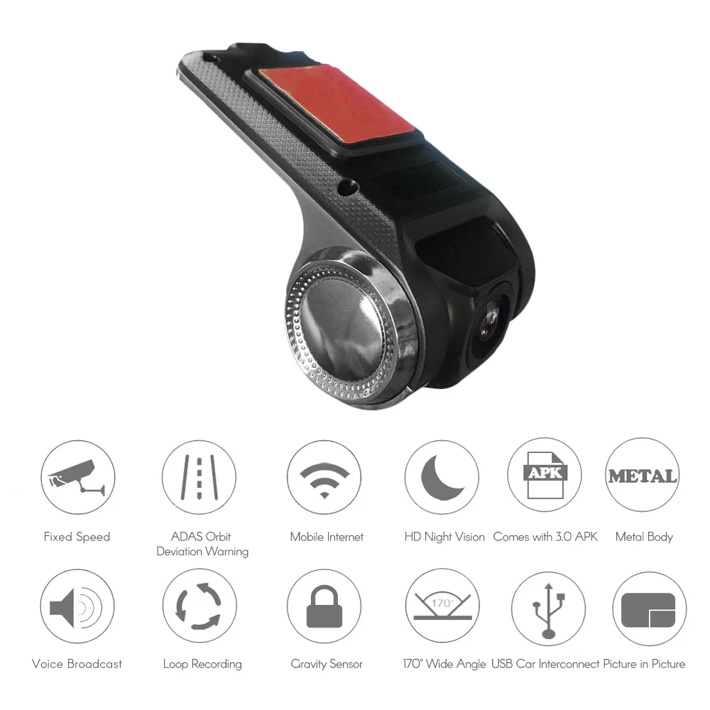 Автомобильный Стайлинг DVR Dash камера Dash Cam 1080P FHD Автомобильный видеорегистратор камера видео рекордер ADAS g-сенсор