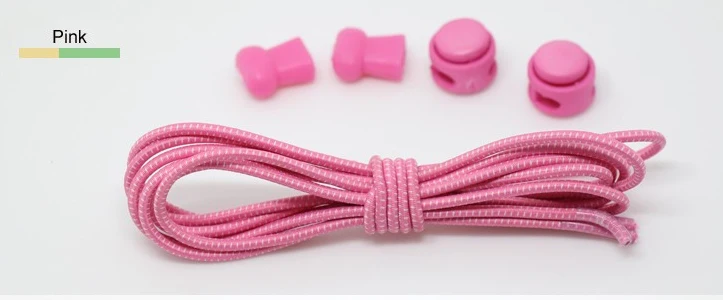 Pink Cora Wang, 1 пара, цветные фиксирующий башмак, шнурки, эластичные шнурки, шнурки для обуви, подходят для мальчиков и девочек,, ASL666A - Цвет: Pink