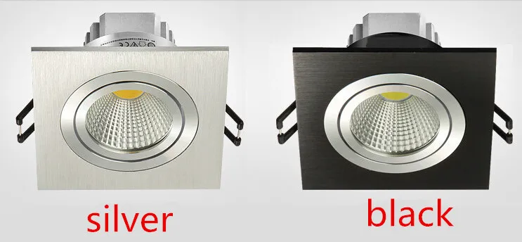 10PCS Square Bright Recessed LED Dimmable Downlight COB 7W 9W 12W Spot light decoration Ceiling Lamp AC 110V 220V | Лампы и освещение