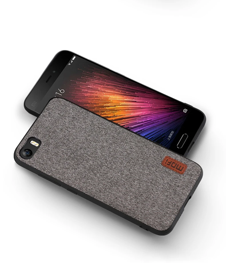 Чехол для xiaomi mi5, чехол MOFI для xiaomi mi 5, тканевый чехол-накладка для mi 5, силиконовый чехол для mi 5 Pro, матовый деловой чехол