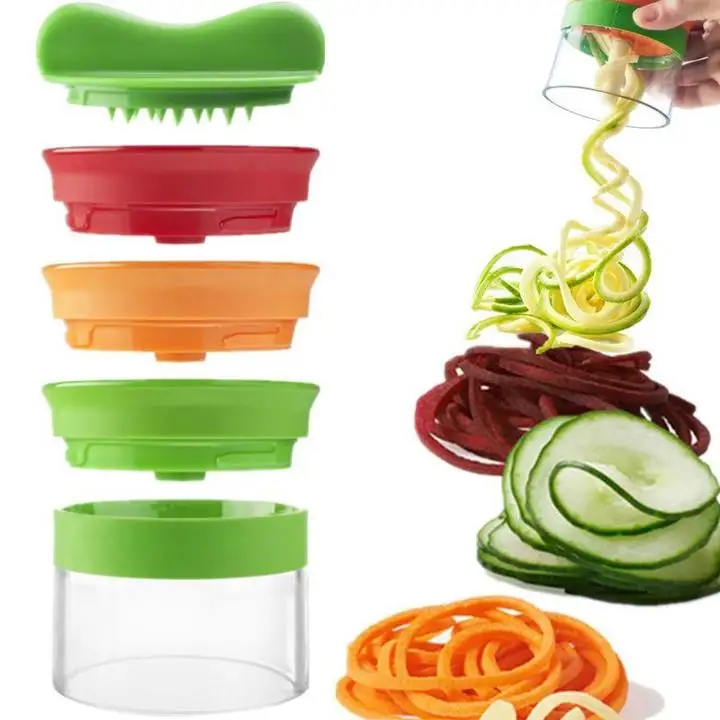 Ручной спагетти овощей Spiralizer Фрукты Терка спираль слайсер овощной салат резак для моркови огурец Терка спагетти производитель