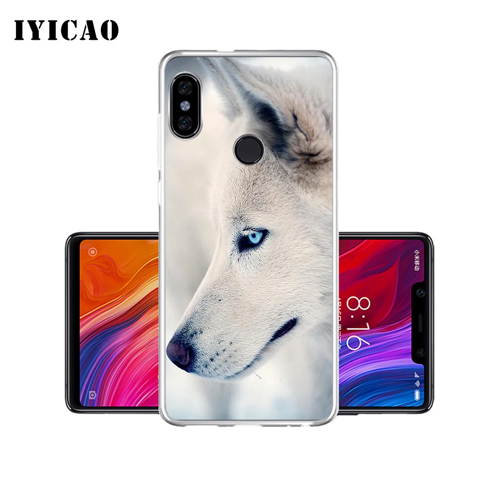 Мягкий силиконовый чехол для телефона IYICAO Animal Wolf Xiaomi Mi 9 8 SE 6 A1 A2 Lite F1 MIX2S MIX3 TPU |