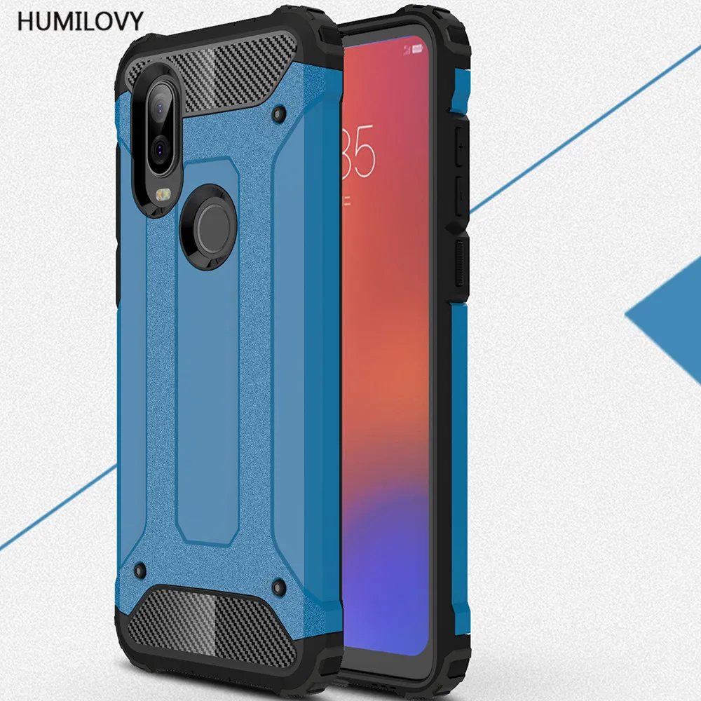 Чехол для Motorola Moto One Vision тяжелый защитный тонкий жесткий резиновый чехол