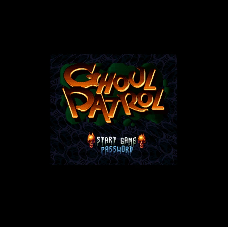 

Ghoul Patrol 16 bit Big Gray Game Card For USA NTSC Game Player