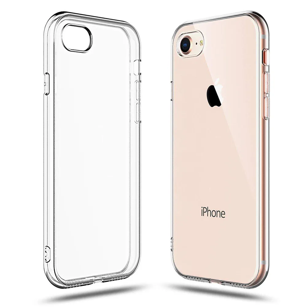 Ультратонкий прозрачный гибкий чехол для iPhone 6 6plus 6s plus 7 7plus 8 | Мобильные телефоны