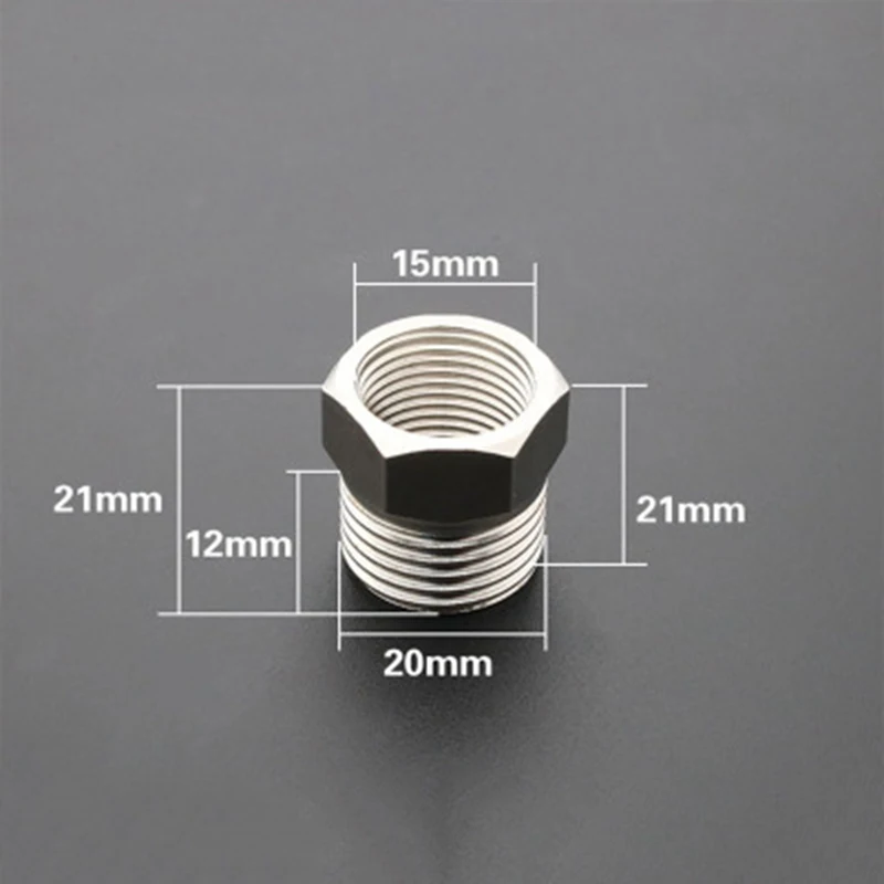201 нержавеющая сталь 1/2 &quotBSP Мужская резьба x 3/8&quot BSP Женский резьбовой редуктор