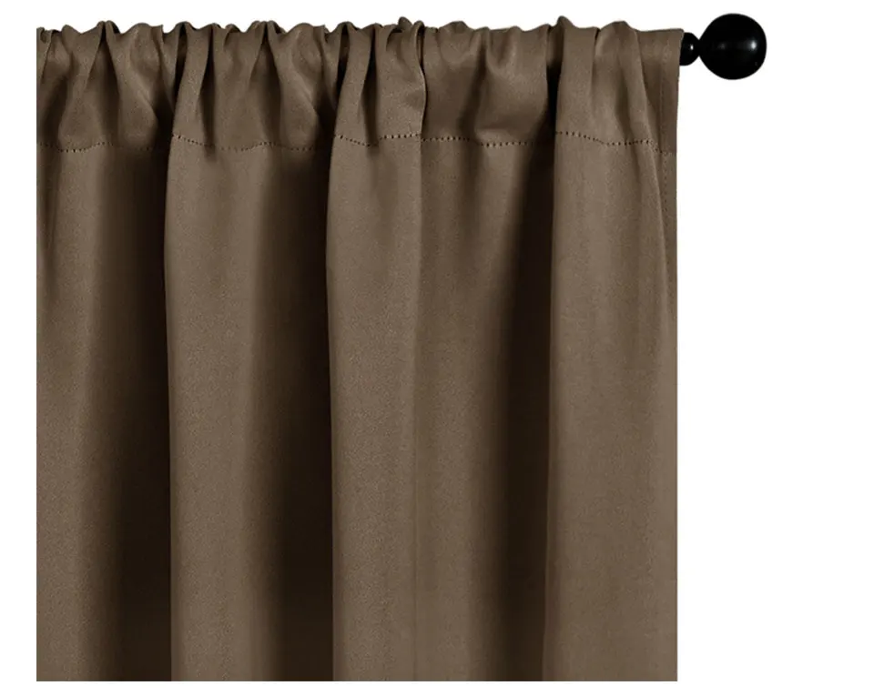 High Shading Blackout Curtains For Bedroom Modern Thermal Insulating Solid Finished Curtains Living Room Window Treatment Drapes