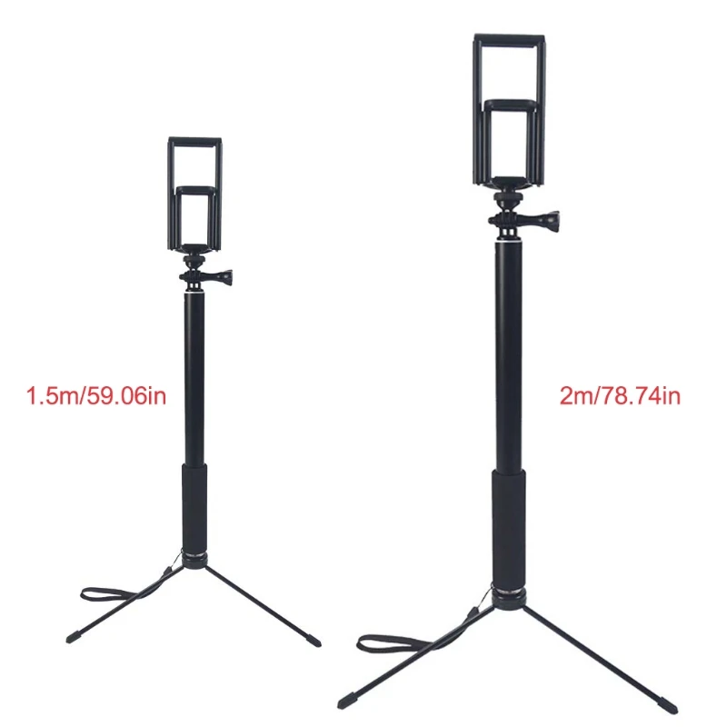 Новый раздвижной штатив SIV 1 5 м/2 м для селфи iPhone iPad DSLR Android Gopro палка|Селфи-моноподы|