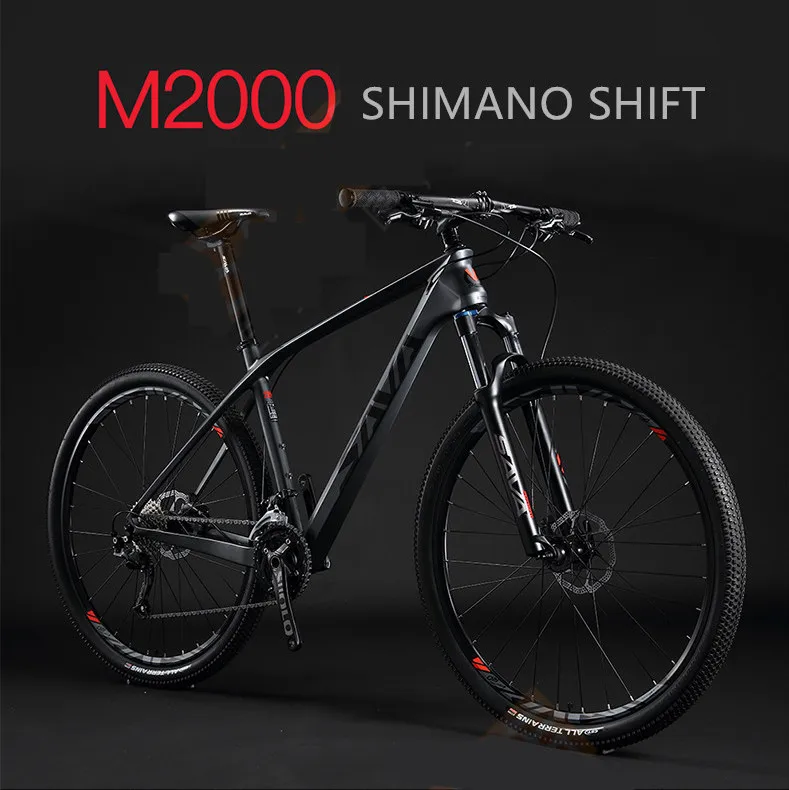 Горный велосипед MTB углеродная рама SHIMAN0 M2000 переключения MT200 гидравлический с