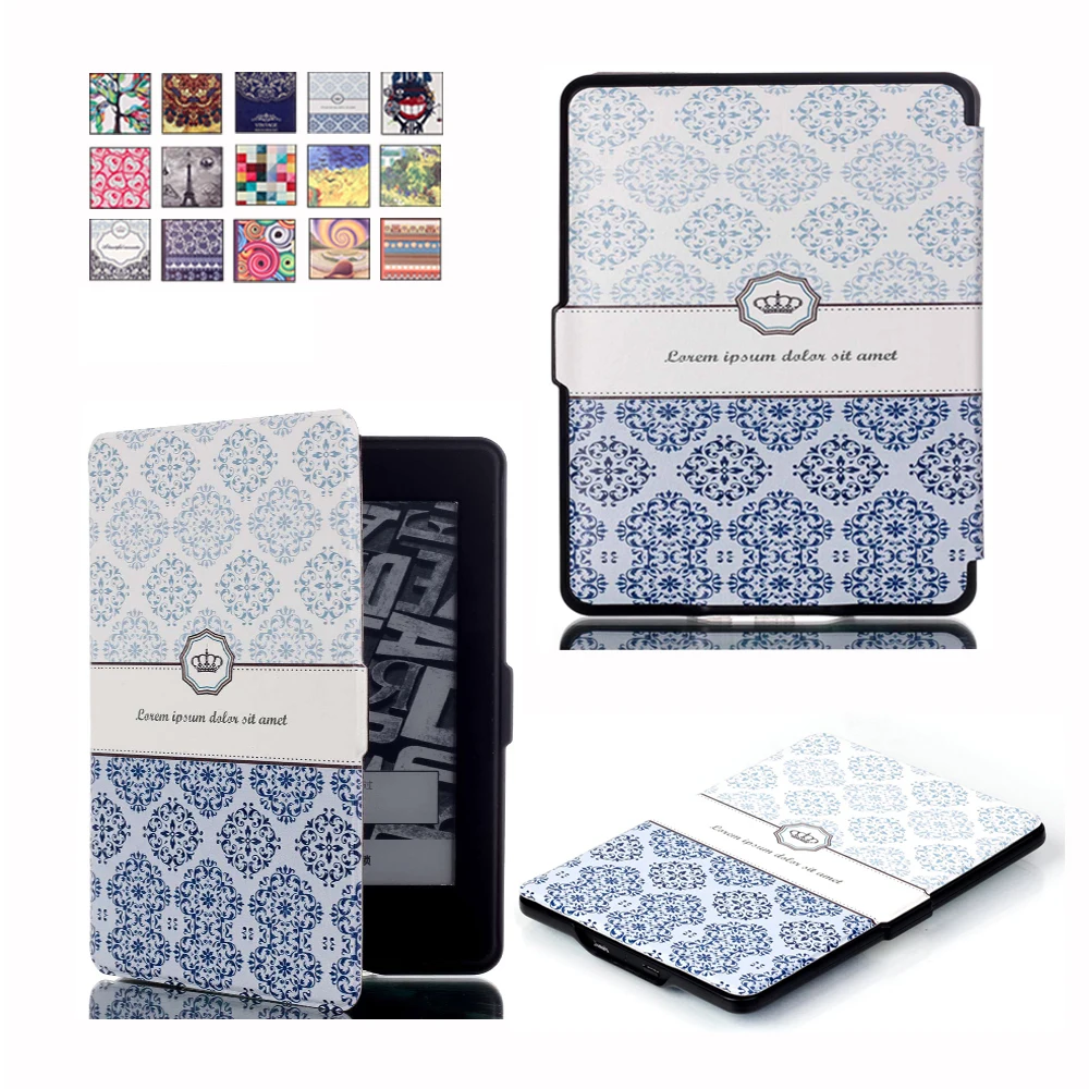 Кожаный чехол для Amazon Kindle Paperwhite крышки планшет сна Smart Cover Paperwhite1 2 3 6th поколения