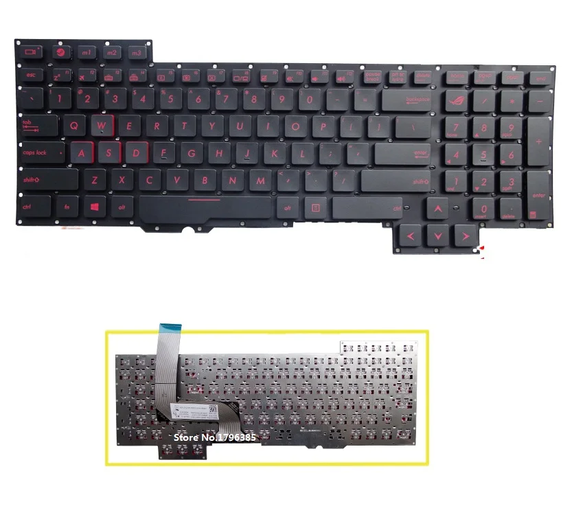 Клавиатура для ASUS G751J G751 G751JY G751JT G751JL G751JM клавиатура ноутбука бесплатная