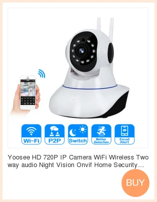 Беспроводная Wifi камера безопасности HD 720P ночное видение домашнее Видеонаблюдение CCTV IP камера P2P SD карта мини детский монитор