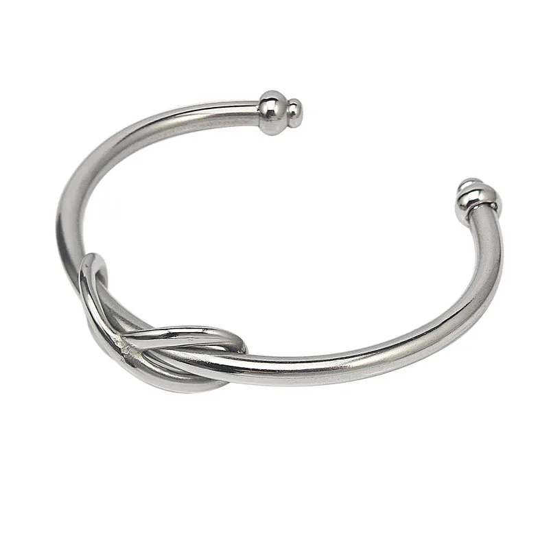 Fashionista gold color knot bangle &amp bracelet 316L Stainless Steel Bracelet | Украшения и аксессуары