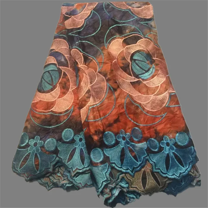 Удивительные вышивка материал базин Африканский Базен кружевной ткани для леди