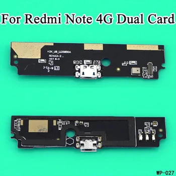 Redmi Note 4G Dual cltgxdd Microphone Module+USB Charging Port Board Flex Cable Connector For Xiaomi Redmi Note 3G 1 2 3 4X 5A Note 4G Replacement - Цвет: Redmi Note 4G Dual