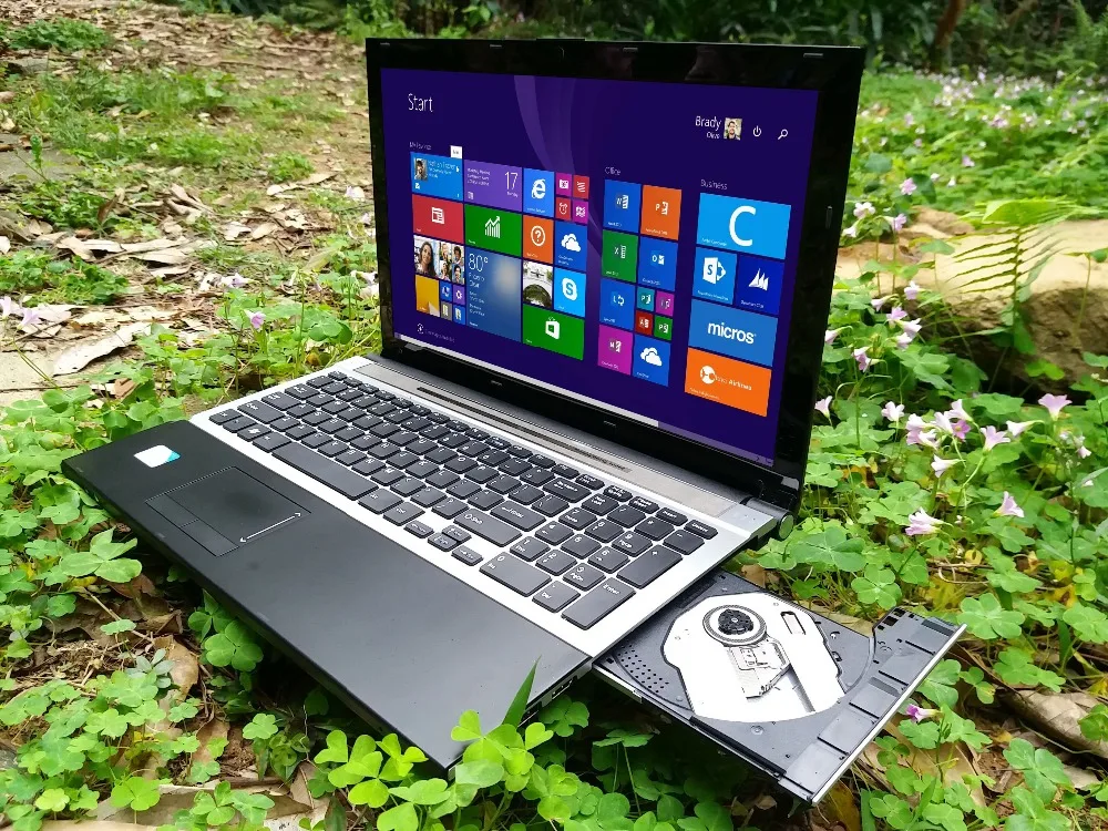 Игровой ноутбук i7 15," 8 ГБ ОЗУ SSD 256 ГБ/128/64+ 750 Гб HDD DVD быстрый процессор металлический бизнес арабский AZERTY Испанский Русский Клавиатура