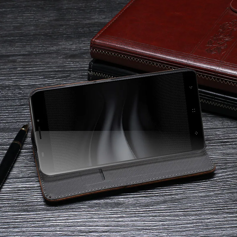 Чехол-книжка iTien с подставкой из прочной кожи для Elephone C1 Max TPU силиконовый