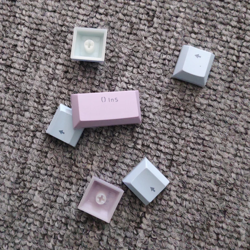 Полупрозрачная двойная съемка PBT 104 KeyCaps с подсветкой для Cherry клавиатура MX Переключатель
