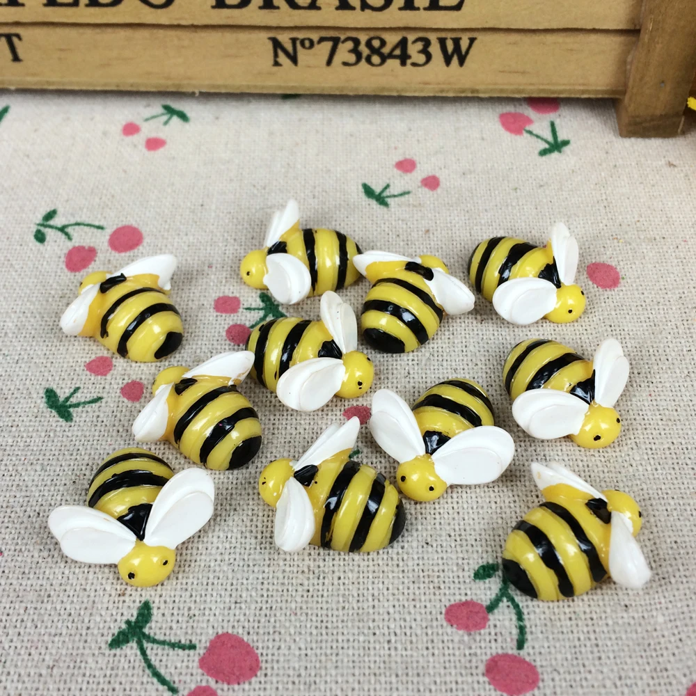 10 штук кабошон с плоской задней стороной из смолы пчела сделай сам аксессуары