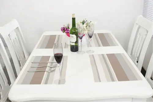 1 шт. ПВХ прямоугольные салфетки изоляция кухонная посуда коврик для столовой |