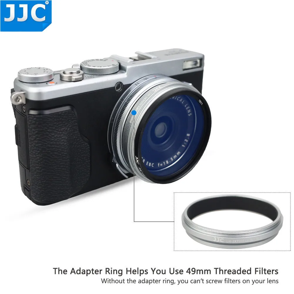 JJC крышка объектива камеры 49 мм для Fujifilm X70 аксессуары металлический винт сменная