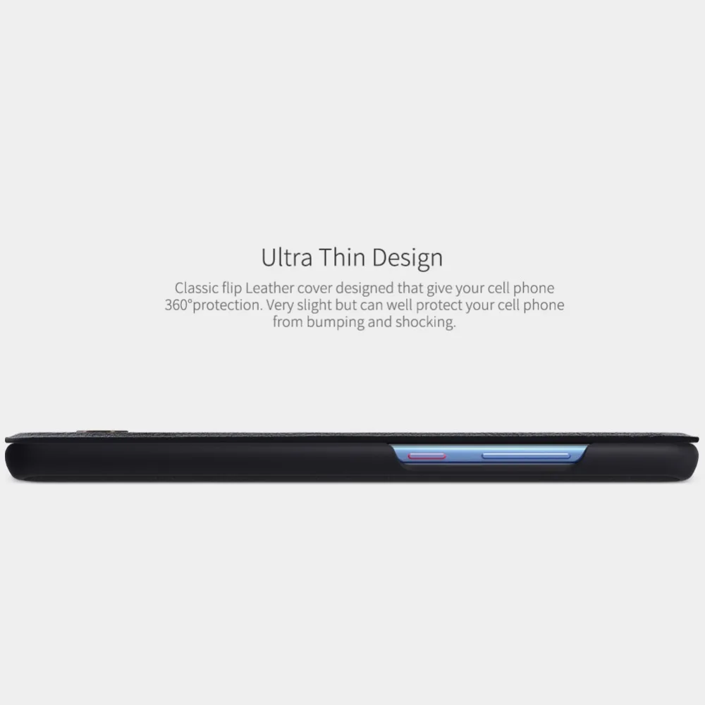 Чехол из натуральной кожи с откидной крышкой для Huawei mate 20 чехол NILLKIN Qin Series умный