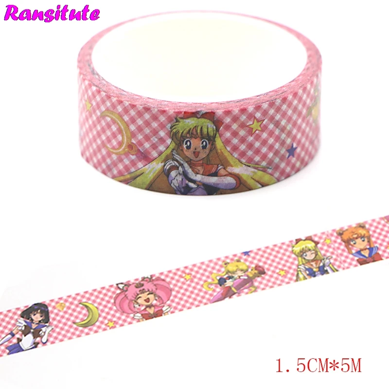 Ransitute R437 розовые стильная футболка с изображением персонажей видеоигр лента Washi