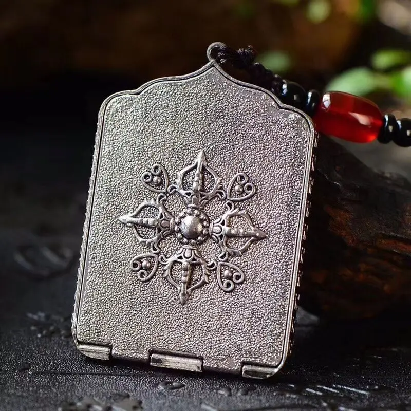 

Tibetan silver, national style, pure hand-painted Thangka, immovable King Bodhisattva Hanging Parts, handicraft collection