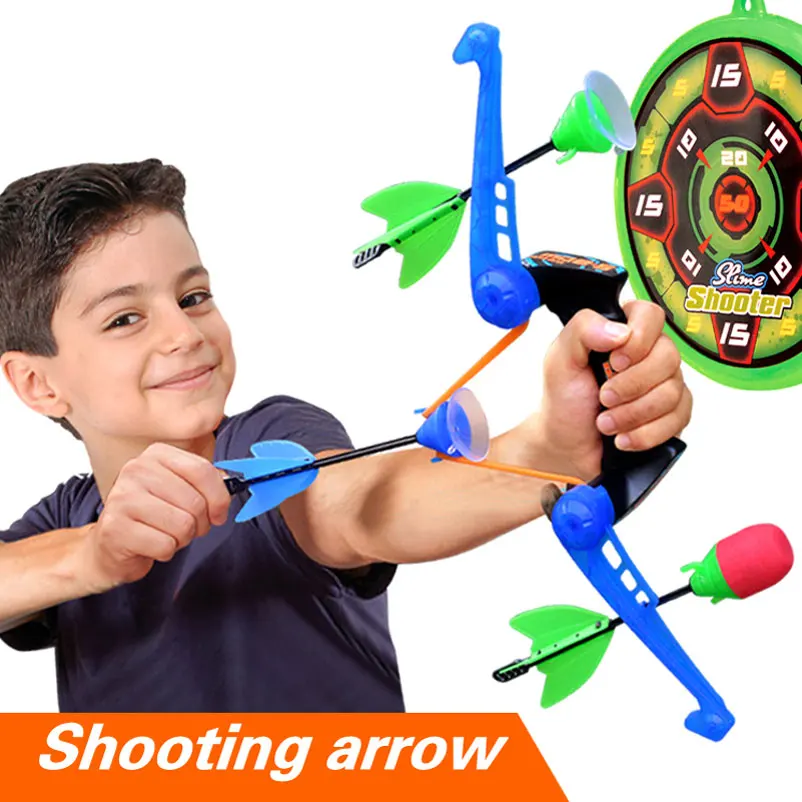 

5pcs/set Kids Outdoor Sport Toys Air 2 Units Extra Arrows Suction Cup Refills Arrow Suit For Big Bow Toy