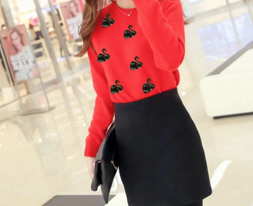 10 пар черные нашивки лебеди с блестками и стразами аппликация для шитья одежда