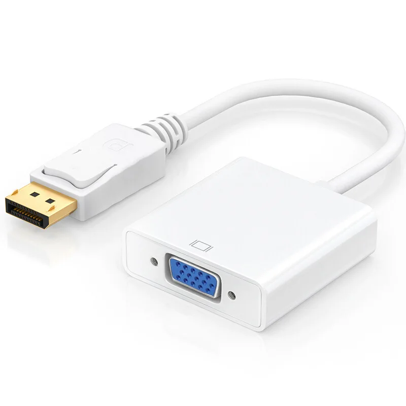 Адаптер Basix DP к VGA порт дисплея переходник типа Папа мама для ПК компьютера