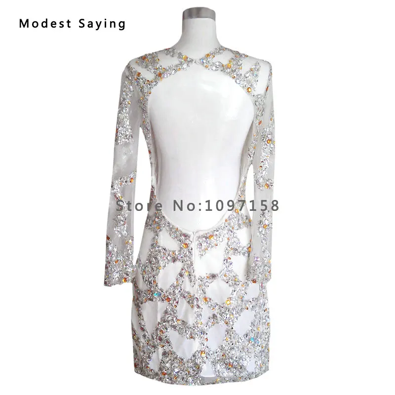 Роскошные прямые короткие коктейльные платья из натурального серебра с бисером