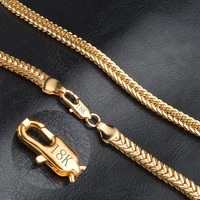 fashion 6mm 20 inch gold collar necklace cool mens statement jewelry male cuban link chain top quality accessories wholesale