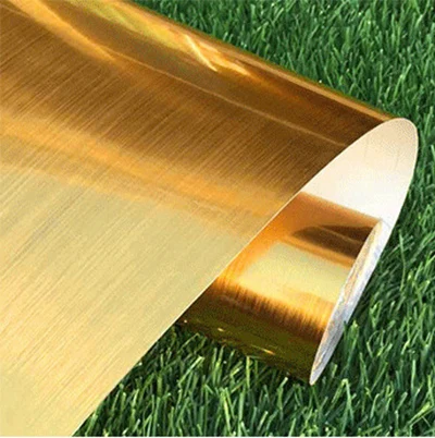 Golden A ПВХ самоклеющиеся обои 3D металлические зеркальные настенные Стикеры для гостиной, кухни, мебель для ремонта, шкаф, водонепроницаемые обои - Цвет: Golden A