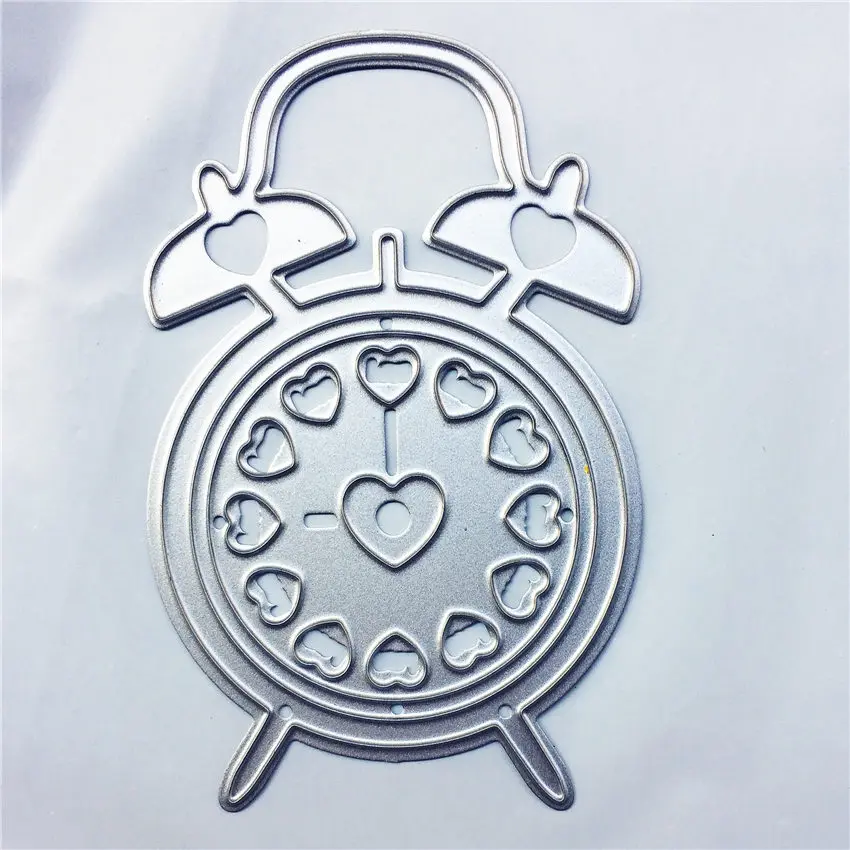 clock PANFELOU металл ремесло Снежная деревенская Бумага высечки для скрапбукинга/DIY Рождество Свадьба Хэллоуин поздравительные открытки - Цвет: clock