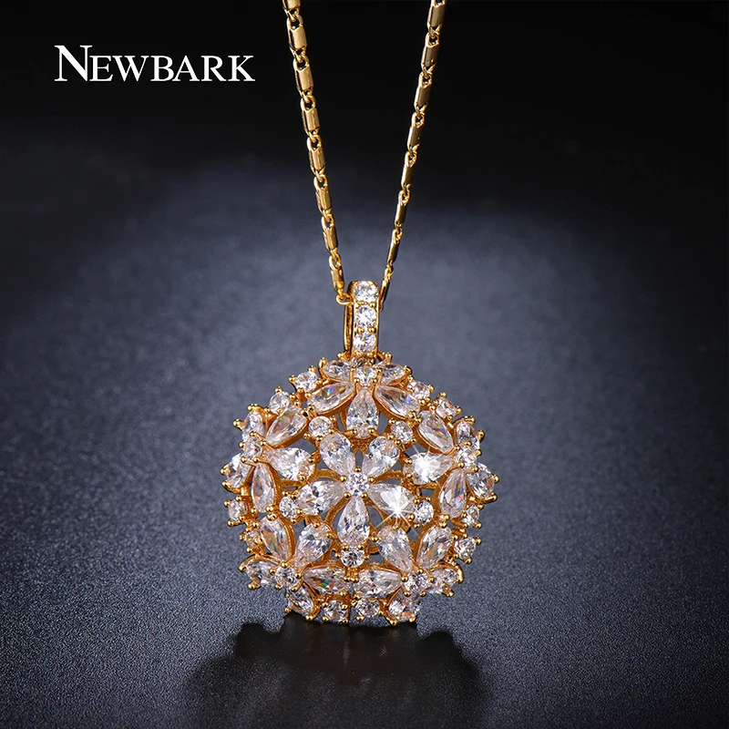 Newbark кластера цветок Новинка Ожерелья золото Цвет с Одежда высшего качества