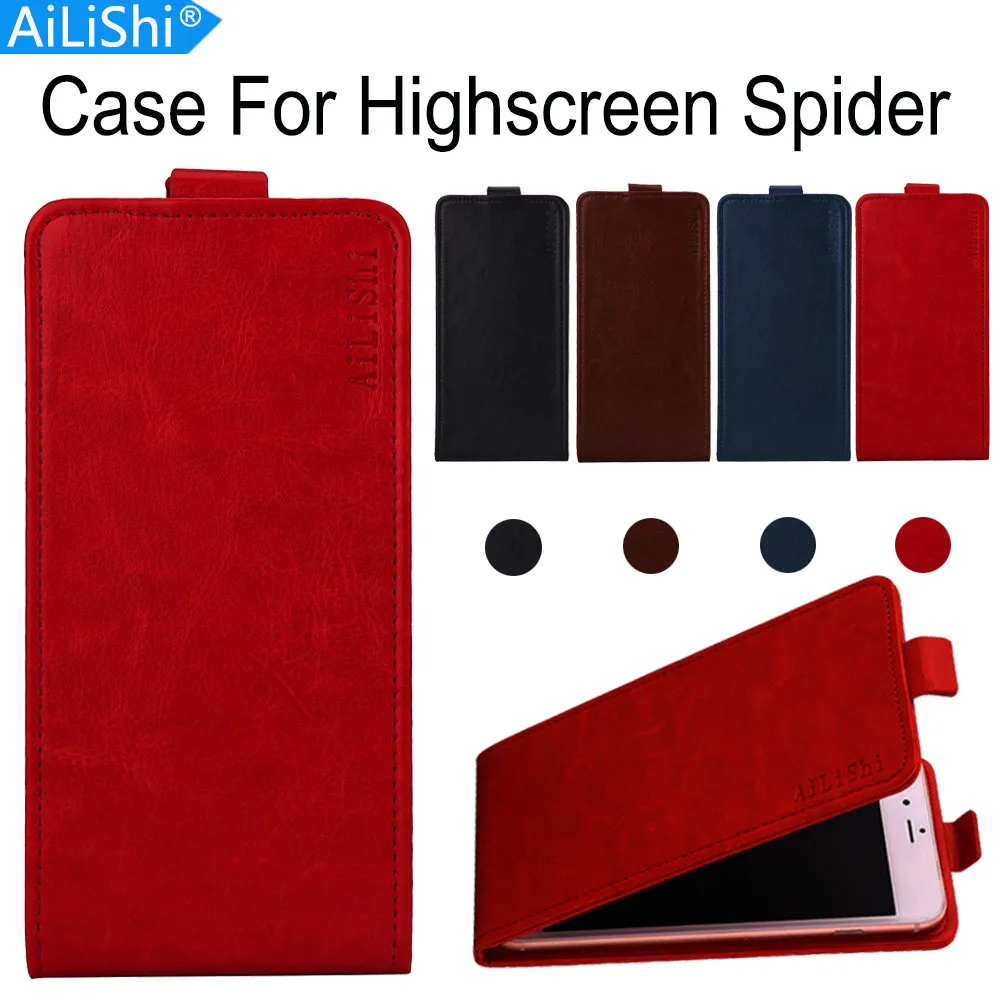Фото Прямая поставка с завода AiLiShi! Чехол для Highscreen Spider Luxury Flip из искусственной кожи, эксклюзивный 100% специальный чехол для телефона + отслеживани... №1