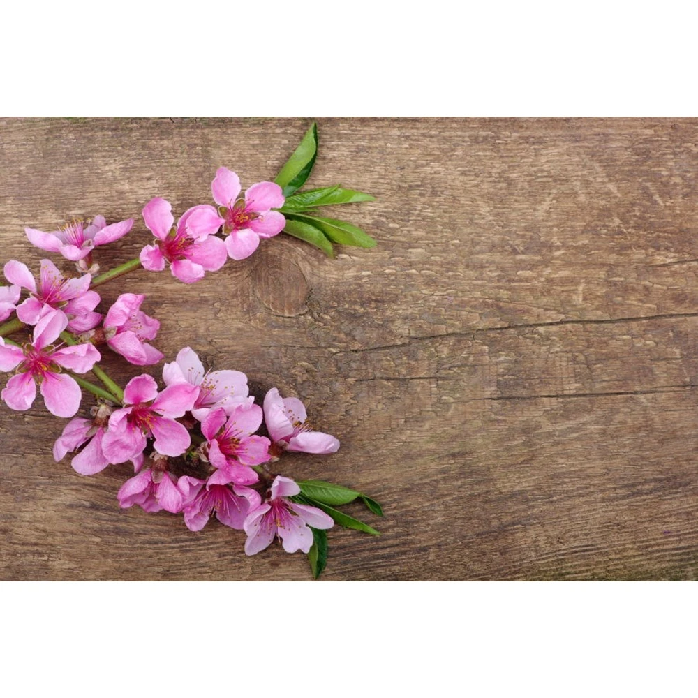 Фоны для фотосъемки Yeele flossom с цветочным рисунком старое деревянное растение