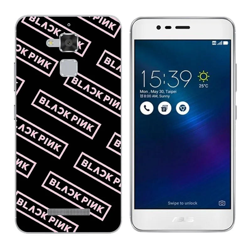 Чехол для Asus Zenfone 3 Max ZC520TL черный чехол с буквенным принтом силиконовый Для ZenFone