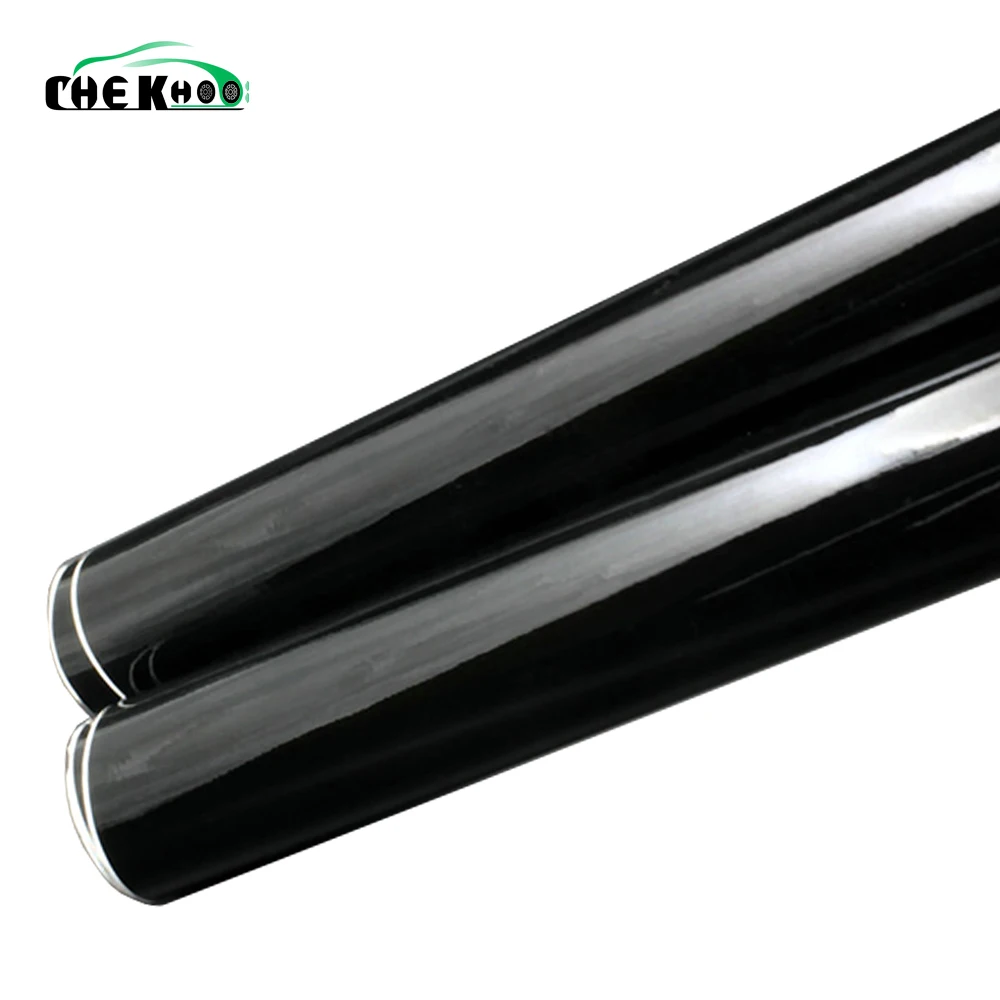 Высококачественная глянцевая виниловая пленка черная без пузырьков