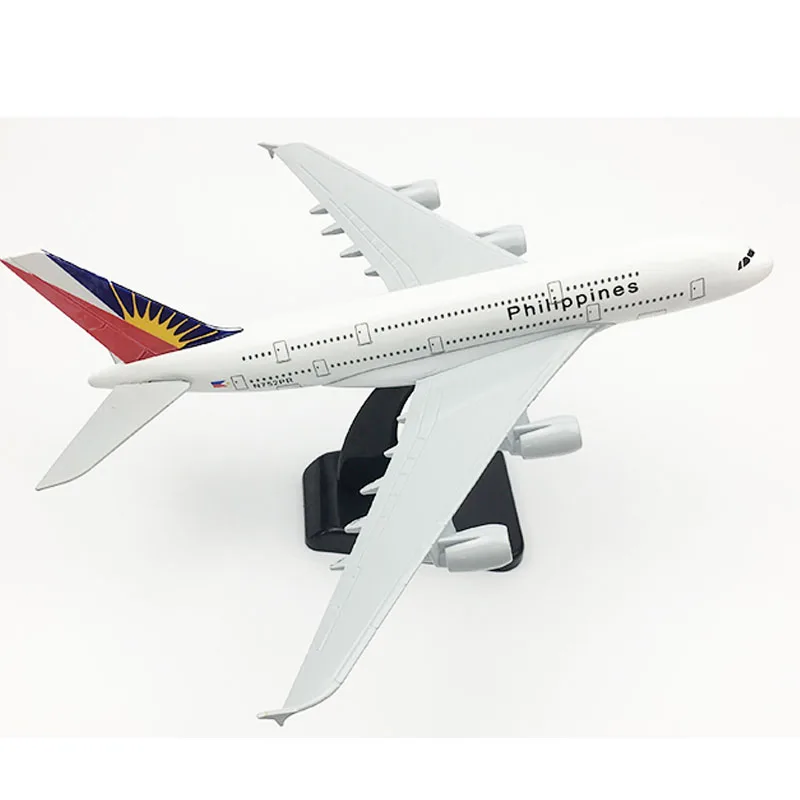 Фото Модель самолета A380 20 см, авиакомпании Филиппины, модель самолета 16 см CEBU PACIFIC AIR, модель самолета Аэробус A320, модель самолета из металлическог... №2