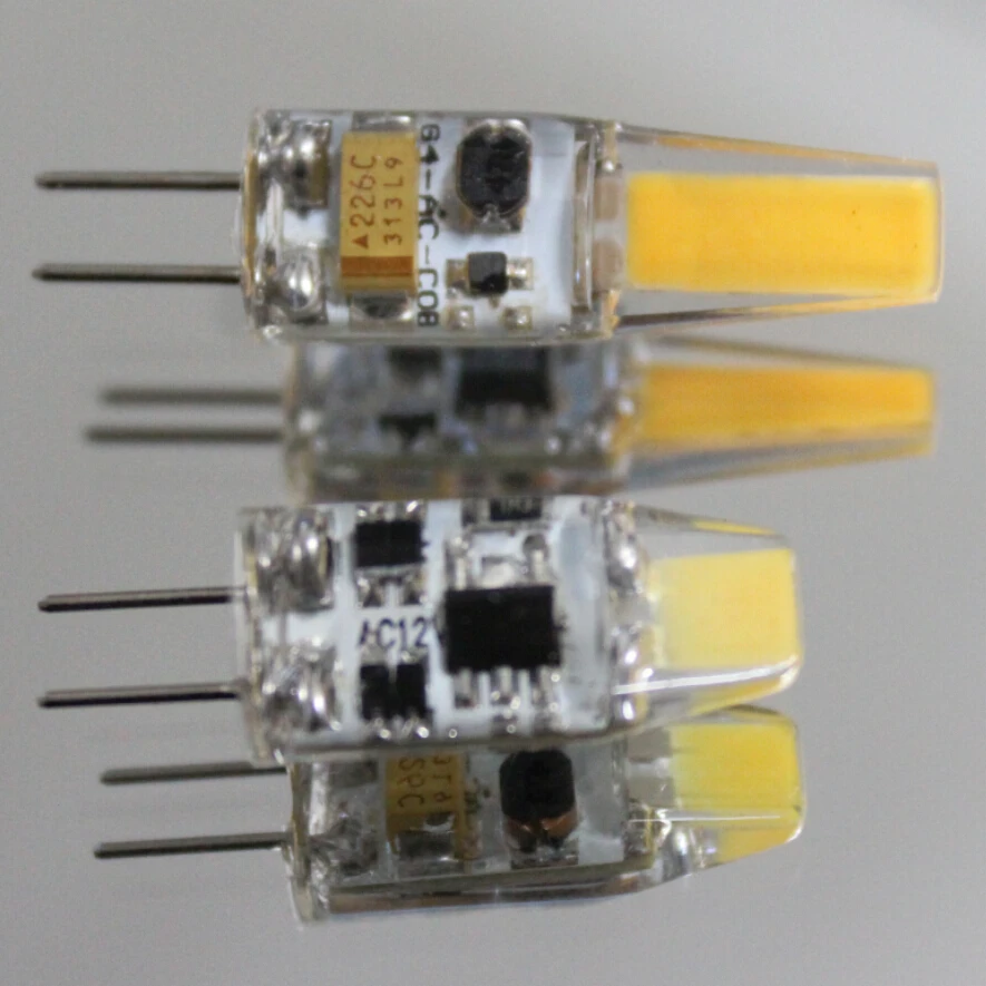G4 из светодиодов лампы 3 Вт 6 AC / DC12V светодиод COB лампочки светодиодные чип