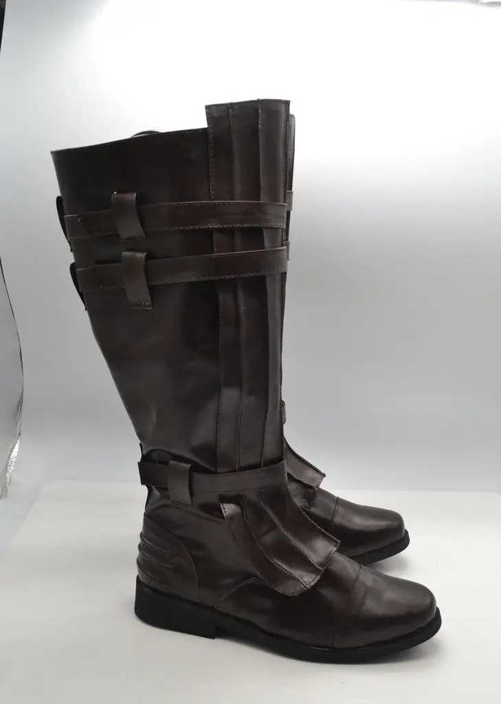 

Star Darth Vader Wars Anakin Skywalker Cosplay Shoes Brown Boots Custom Made