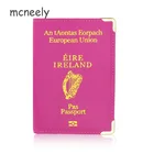 Высококачественный дорожный Обложка для паспорта в Ирландию, защитный чехол для паспорта из кожи, Обложка для паспорта в деловом стиле и кредитных карт, чехол