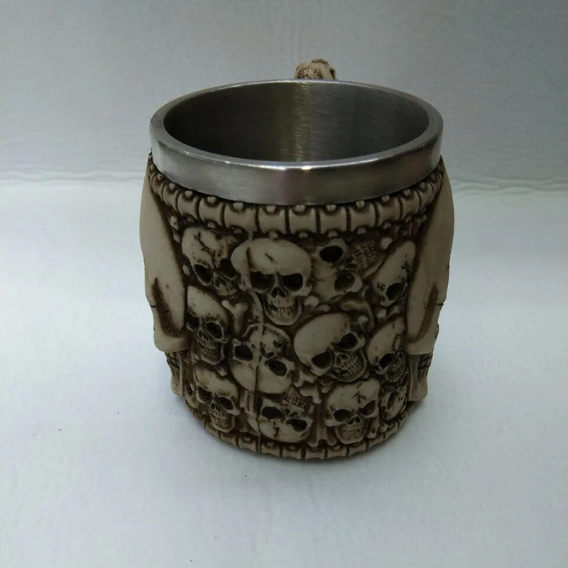 Кружка смерти креативная кружка для питья 3d стерео нержавеющая сталь голова