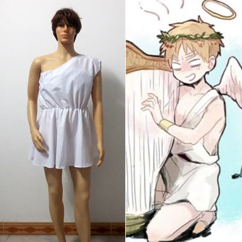 

Unisex Anime Axis powers APH Hetalia England cosplay Costume Arthur Kirkland Angel Version