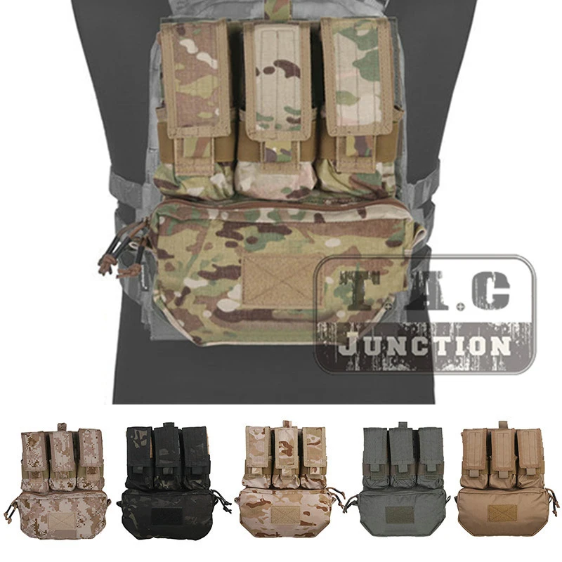

Emerson MOLLE Assault Pack Panel Multicam AOR2 Plate Carrier Back Bag with M4 M16 5.56 Magazine Pouch for CPC AVS JPC 2.0 Vest